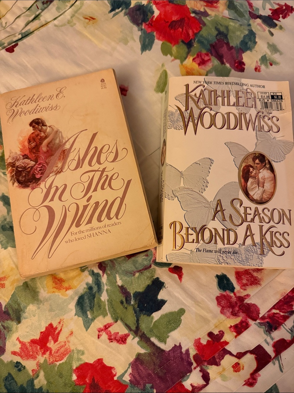 Kathleen E. Woodiwiss Romance Paperback Pair